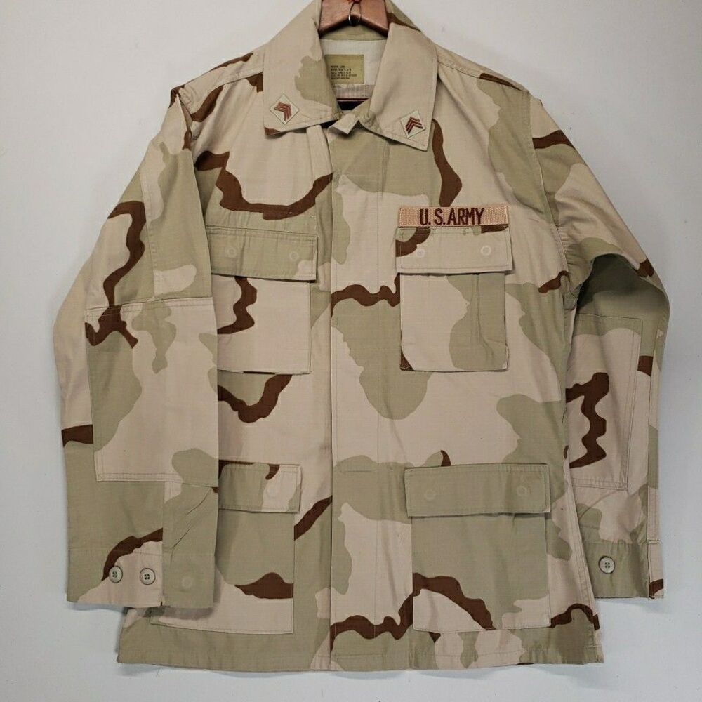 US Army Desert Camo Combat Coat Medium Long Jacket
